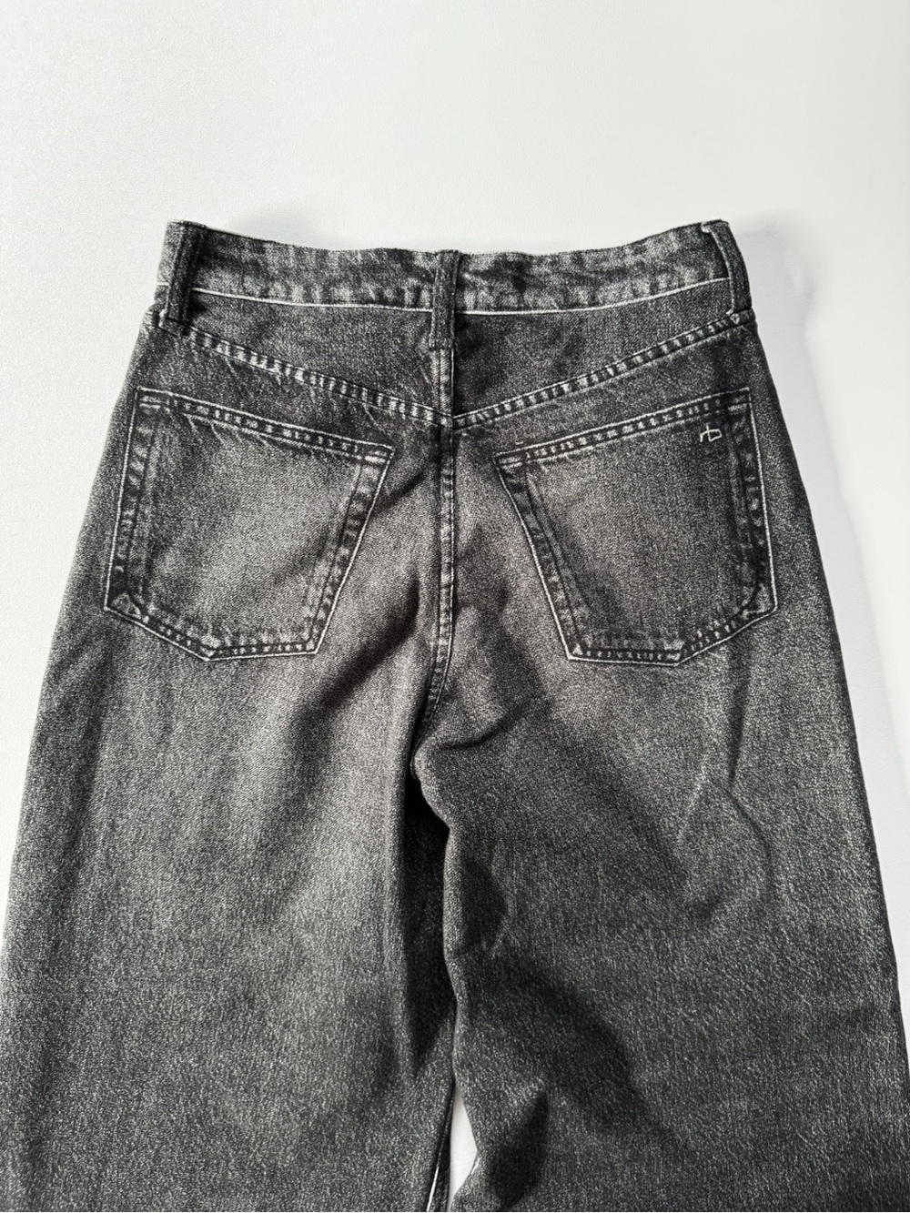 Rag And Bone Miramar Sofie Wide-Leg Faux Jean in Cotton Terry | 25 - Picture 8 of 12